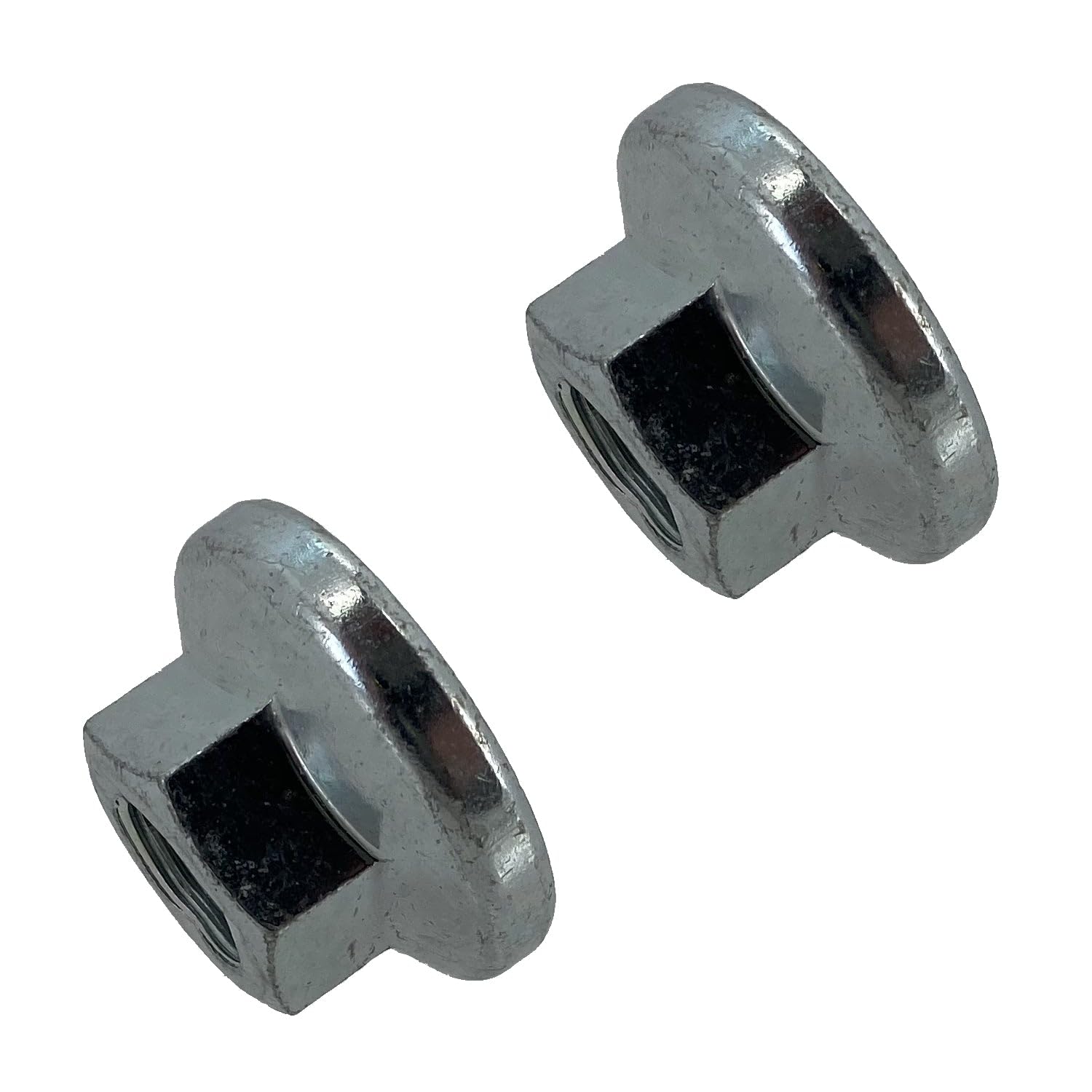 John Deere 2-Pack Hexagonal Flange Nut, Zinc Alloy Steel, UNC